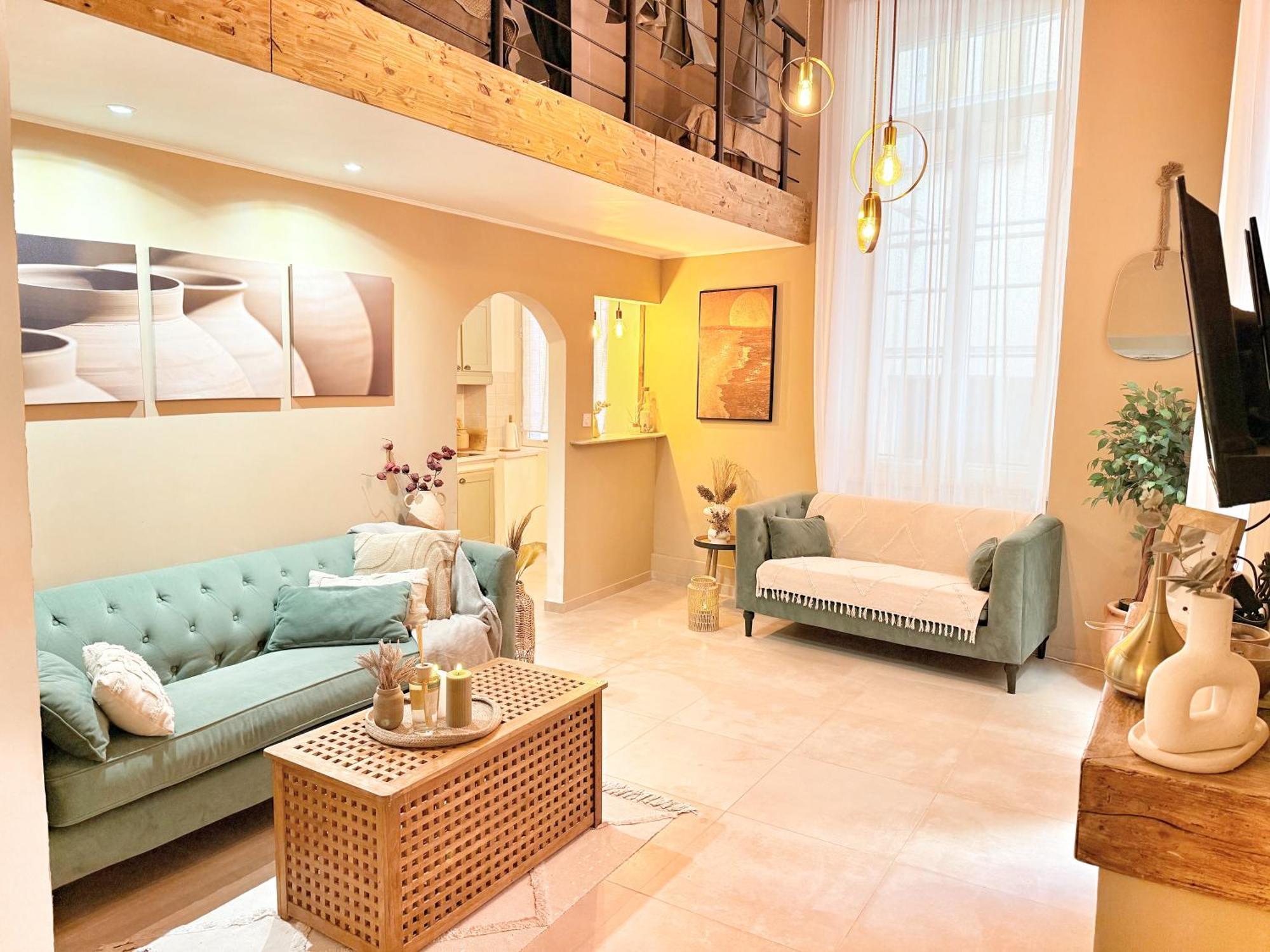 Spacious Loft, Duplex, Old Town, 3 Bedrooms - Easy Check-In Ница Екстериор снимка